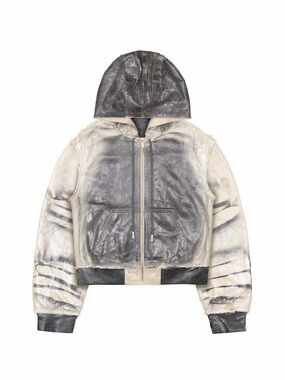 Racer worldwide BEIGE WAXED BOMBER